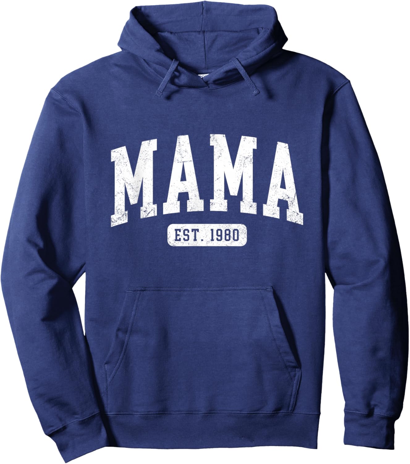 Mama Est 1980 Mothers Day Idea for Mom Hoodie - Hoodie | Navy