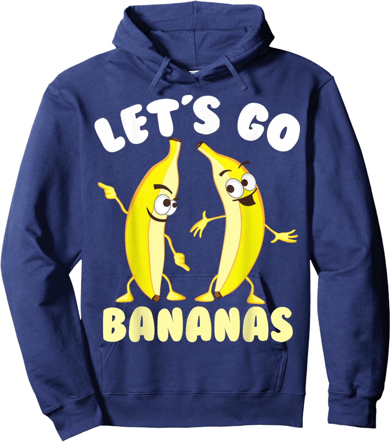 Funny Banana Art Women Kids Banana Themed Gag Banana Hoodie - Hoodie | Navy