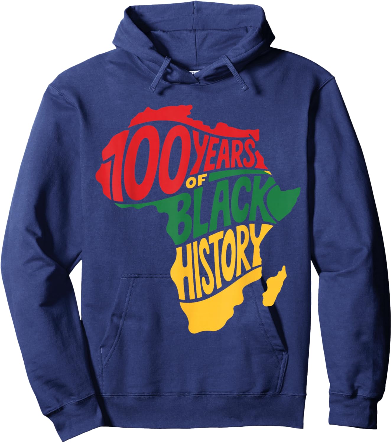 Vintage Black History Month 100 Years 1926 African American Hoodie - Hoodie | Navy