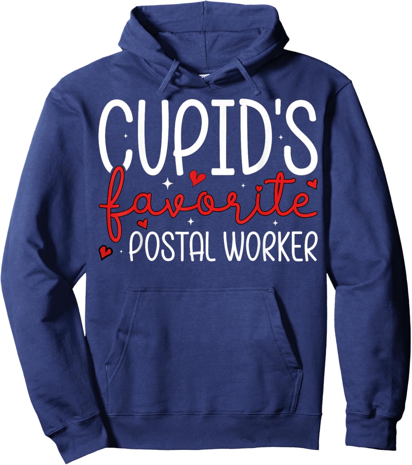 Cupid’s Favorite Postal Worker Couple Valentine’s Day Hoodie - Hoodie | Navy