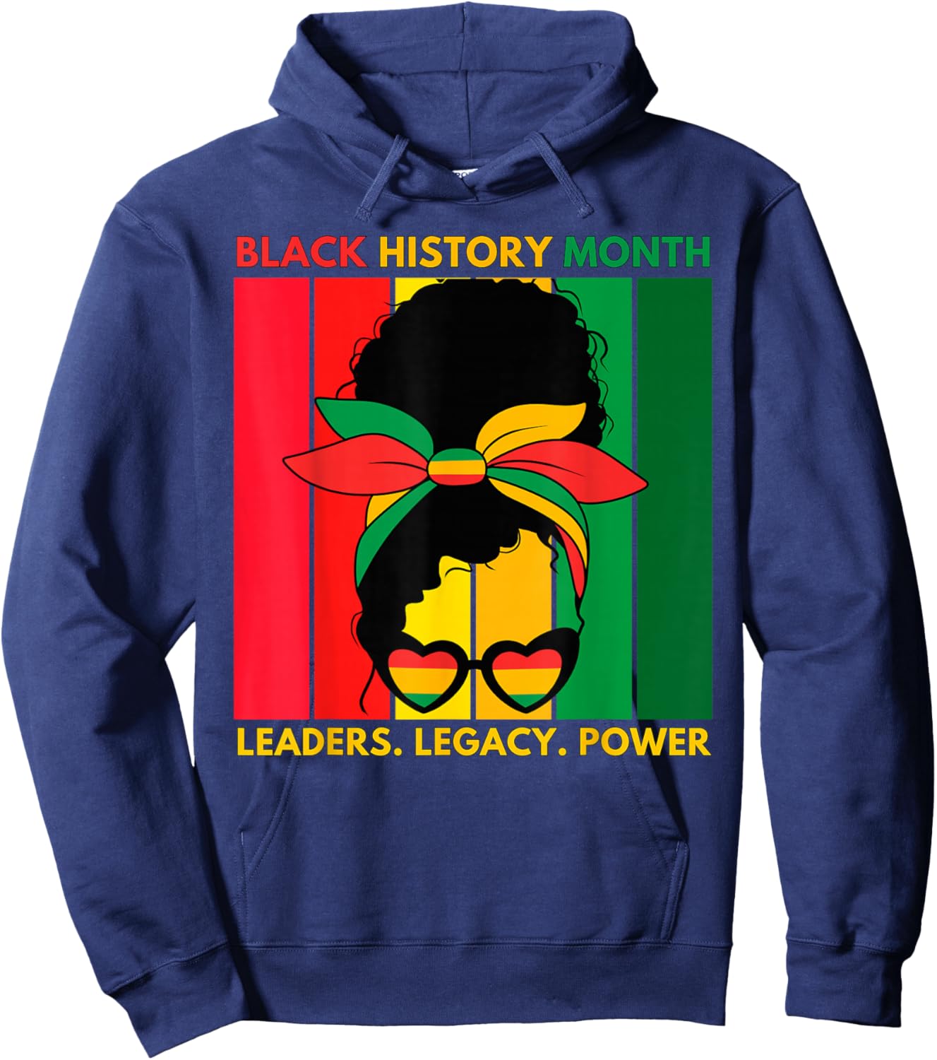Black History Month African American Hoodie - Hoodie | Navy