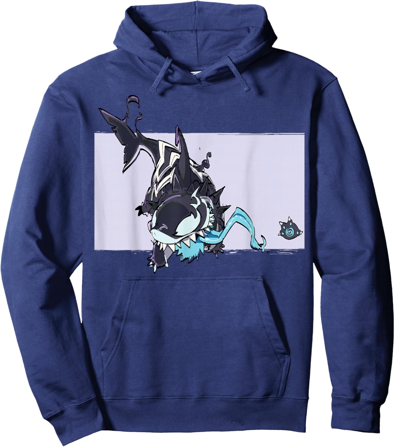 Marvel Rivals Jeff The Land Shark Devouring Duo Venom Skin Hoodie - Hoodie | Navy