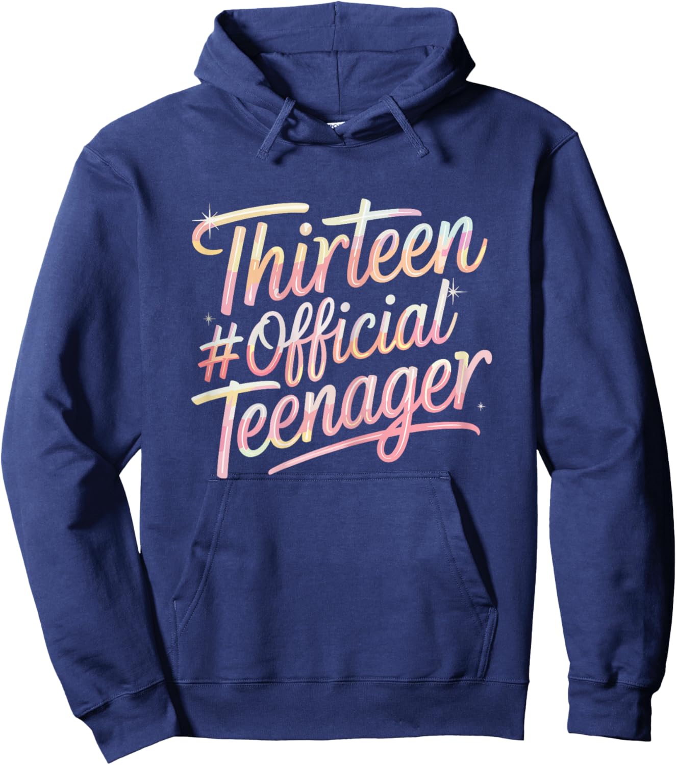 13th Birthday Thirteen Official Teenager Birthday Party Hoodie - Hoodie | Navy