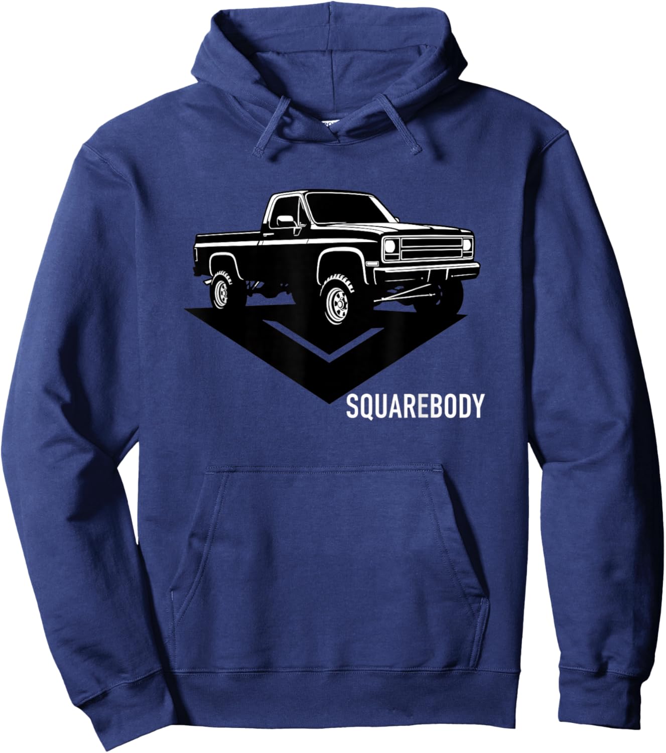 Squarebody Classic Pickup Truck Squarebody Vintage Truck Fan Hoodie - Hoodie | Navy