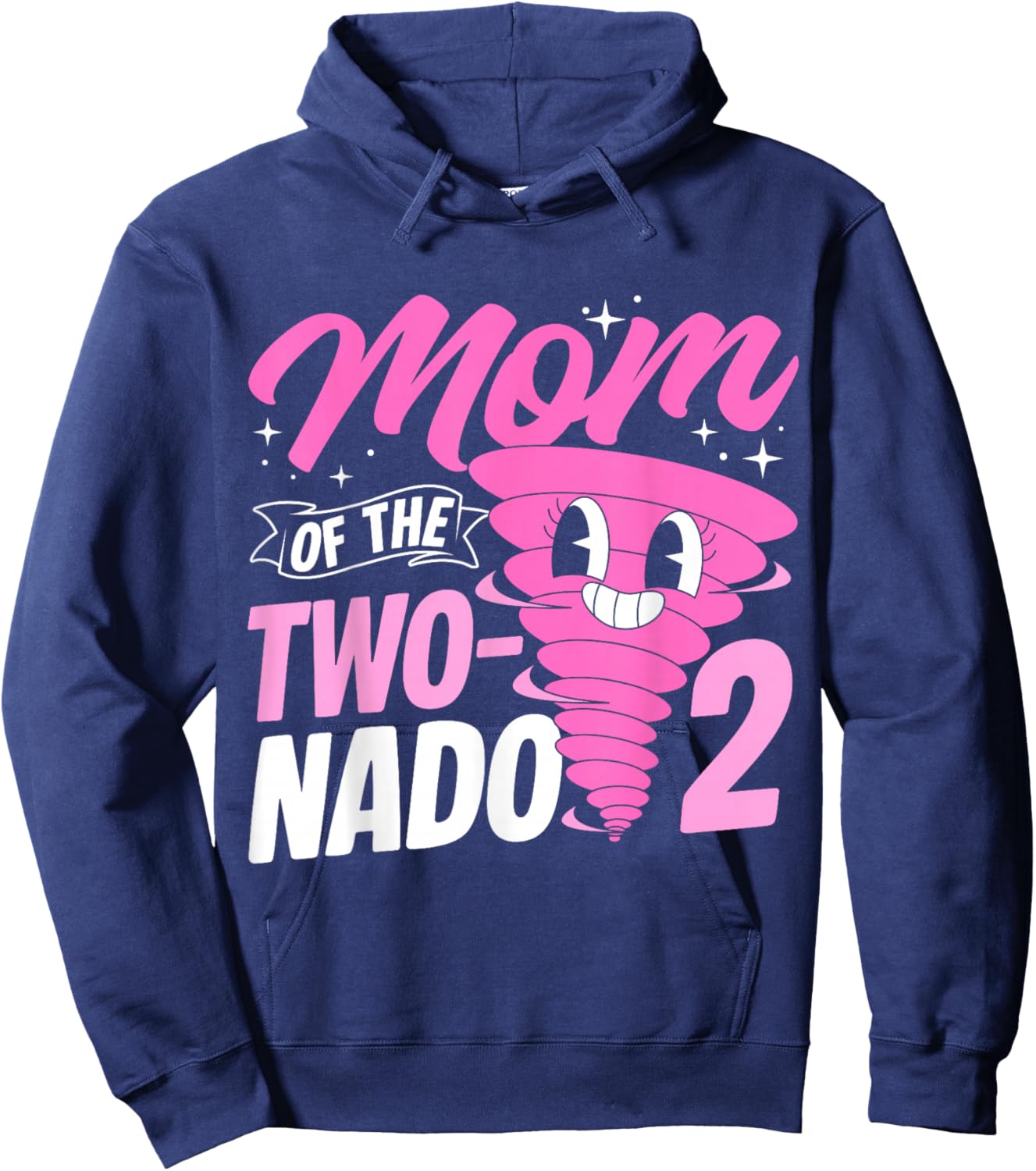 Mom of The Two-nado 2 Mom of The Two-nado Hoodie - Hoodie | Navy