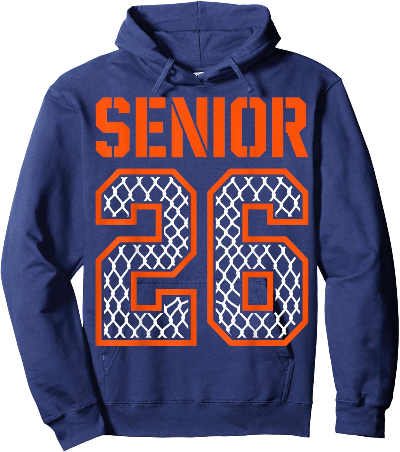 Class of 2026 Graduation Senior 26 Basketball Outfit Hoodie - Hoodie | Navy