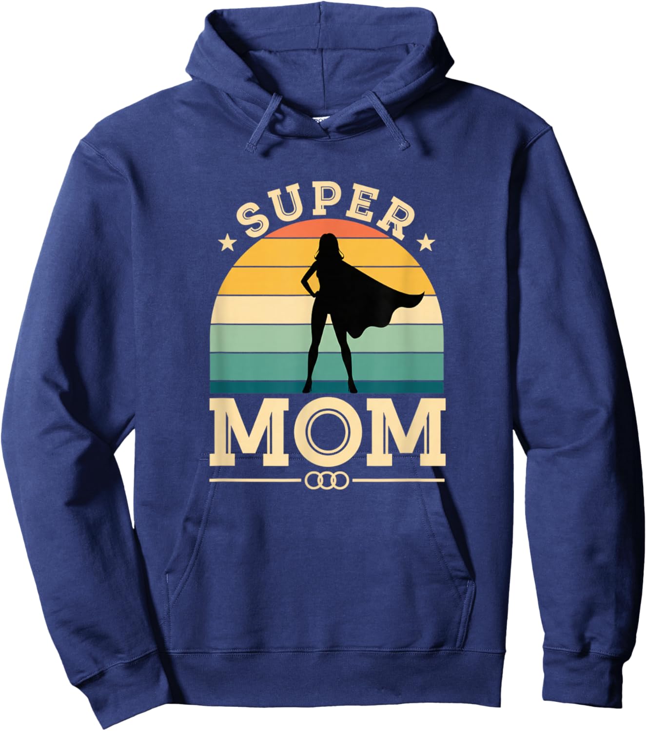 Super Mom Superhero Mom Mother's Day Design Hoodie - Hoodie | Navy
