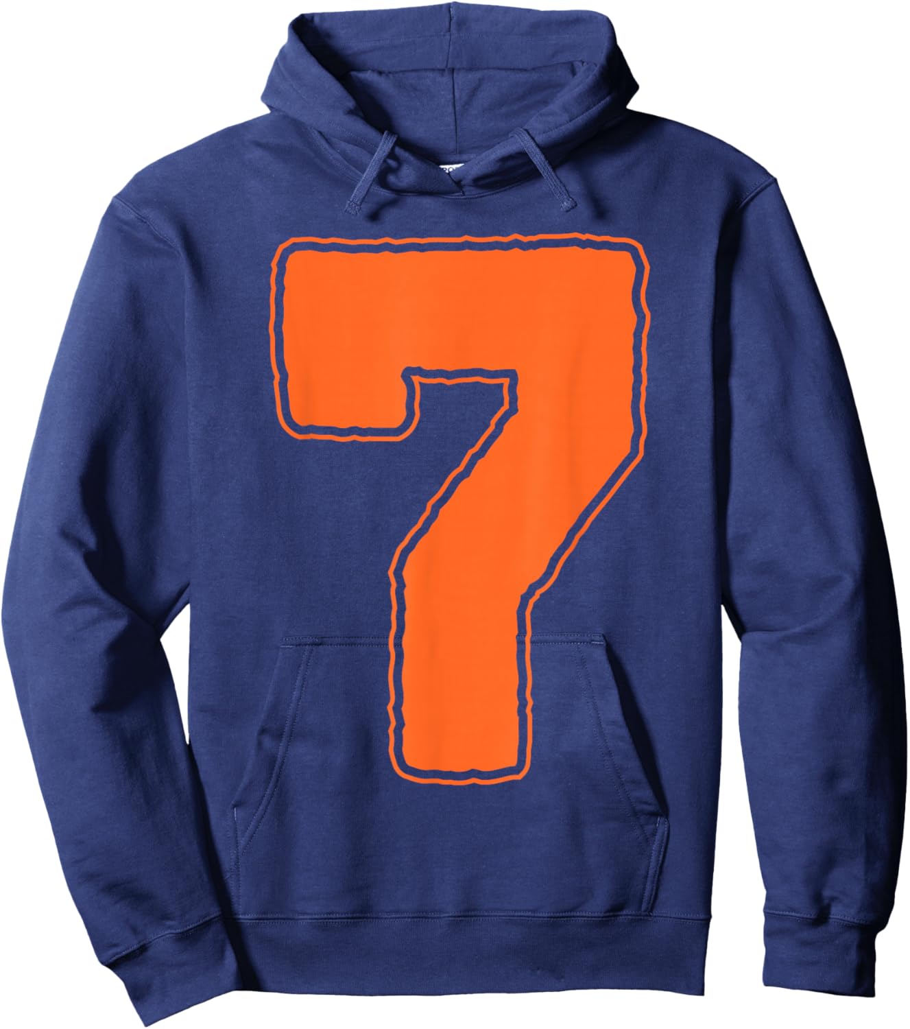 Number 7 7th Birthday Boy Seven Halloween Happy Birthday Hoodie - Hoodie | Navy