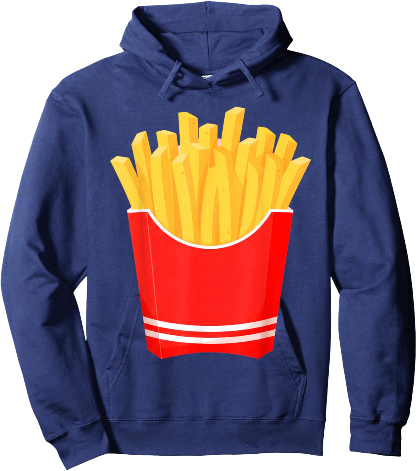 Funny French Fries Fast Food French Fry Halloween Costume Hoodie - Hoodie | Navy