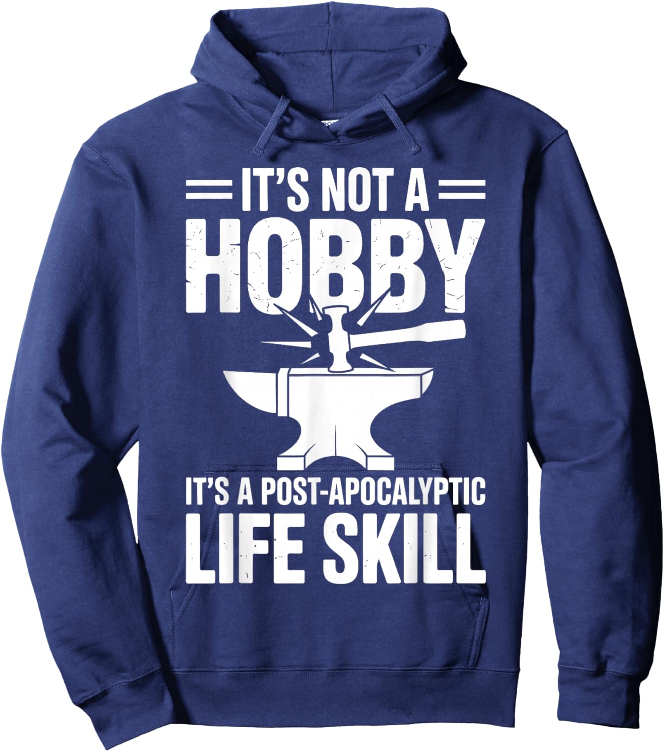Funny Blacksmith Art Women Forging Blacksmithing Hoodie - Hoodie | Navy