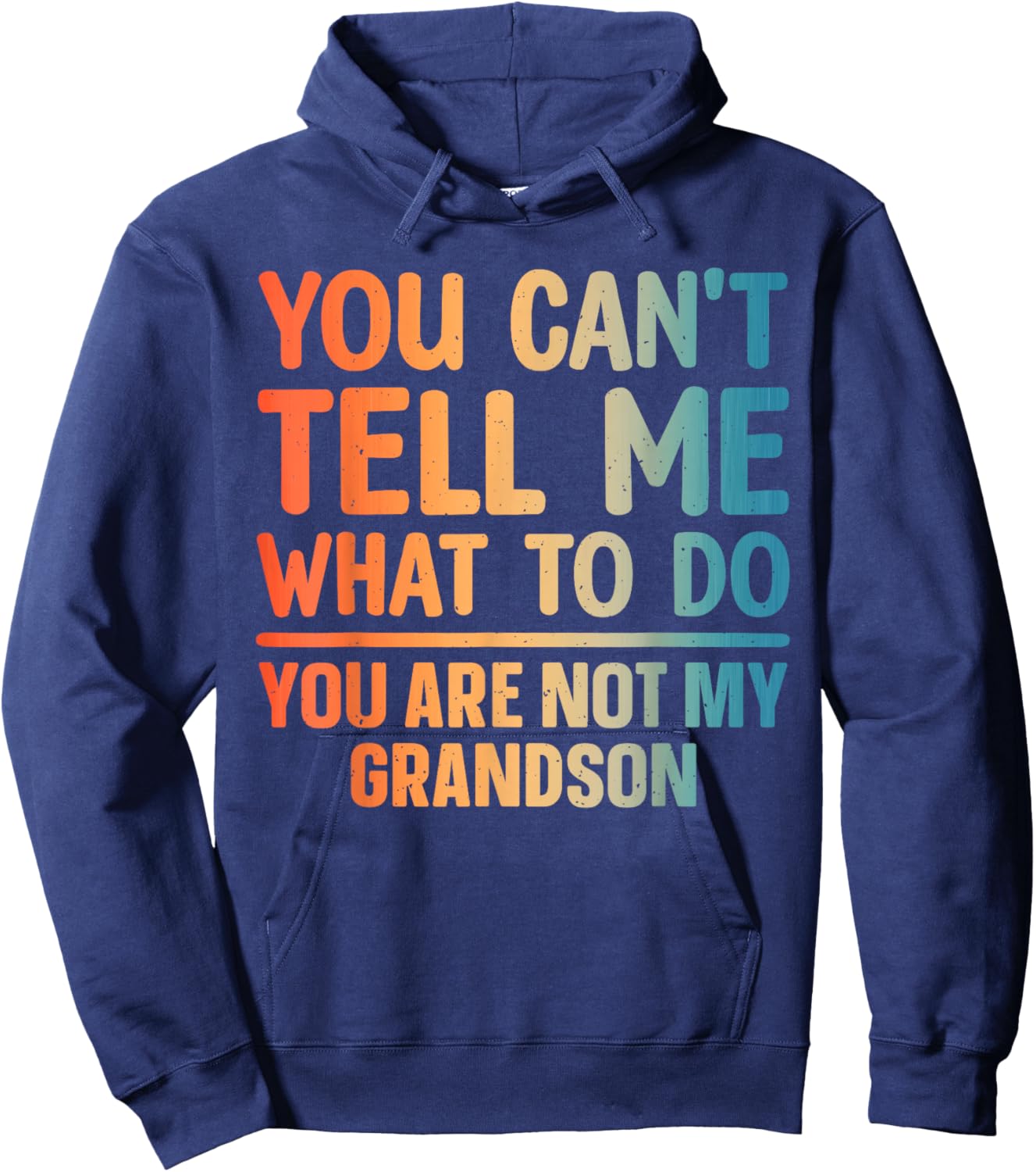 Grandpa Art for Grandfather Papa Papi from Grandkids Grandpa Hoodie - Hoodie | Navy