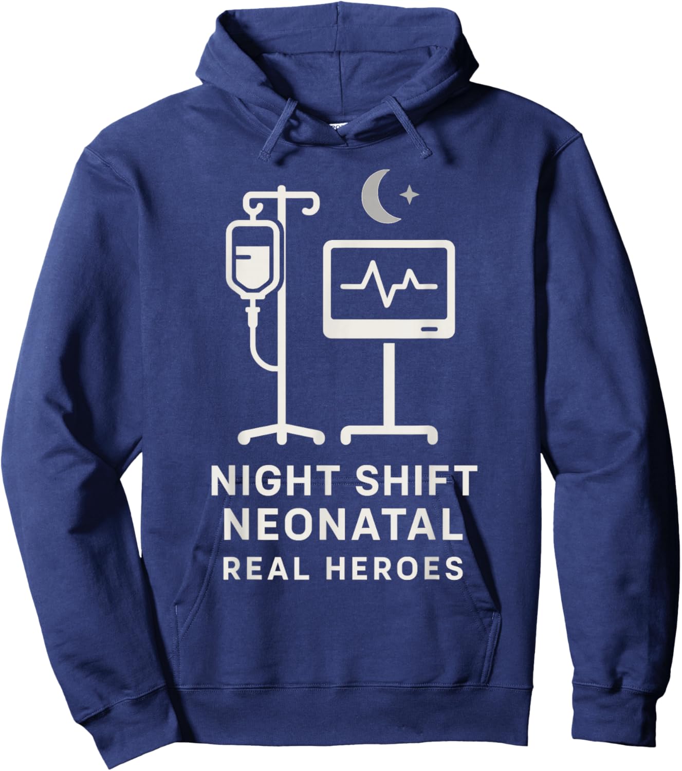 NICU Nurse Humor Neonatal ICU Dark Sarcastic Coffee Gift Hoodie - Hoodie | Navy