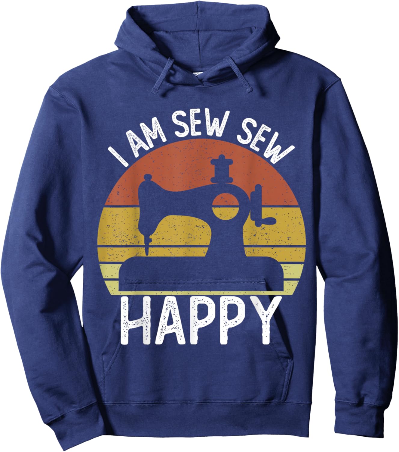 Quilter Sewing Machine Seamstress Women Girls Funny Sewing Hoodie - Hoodie | Navy