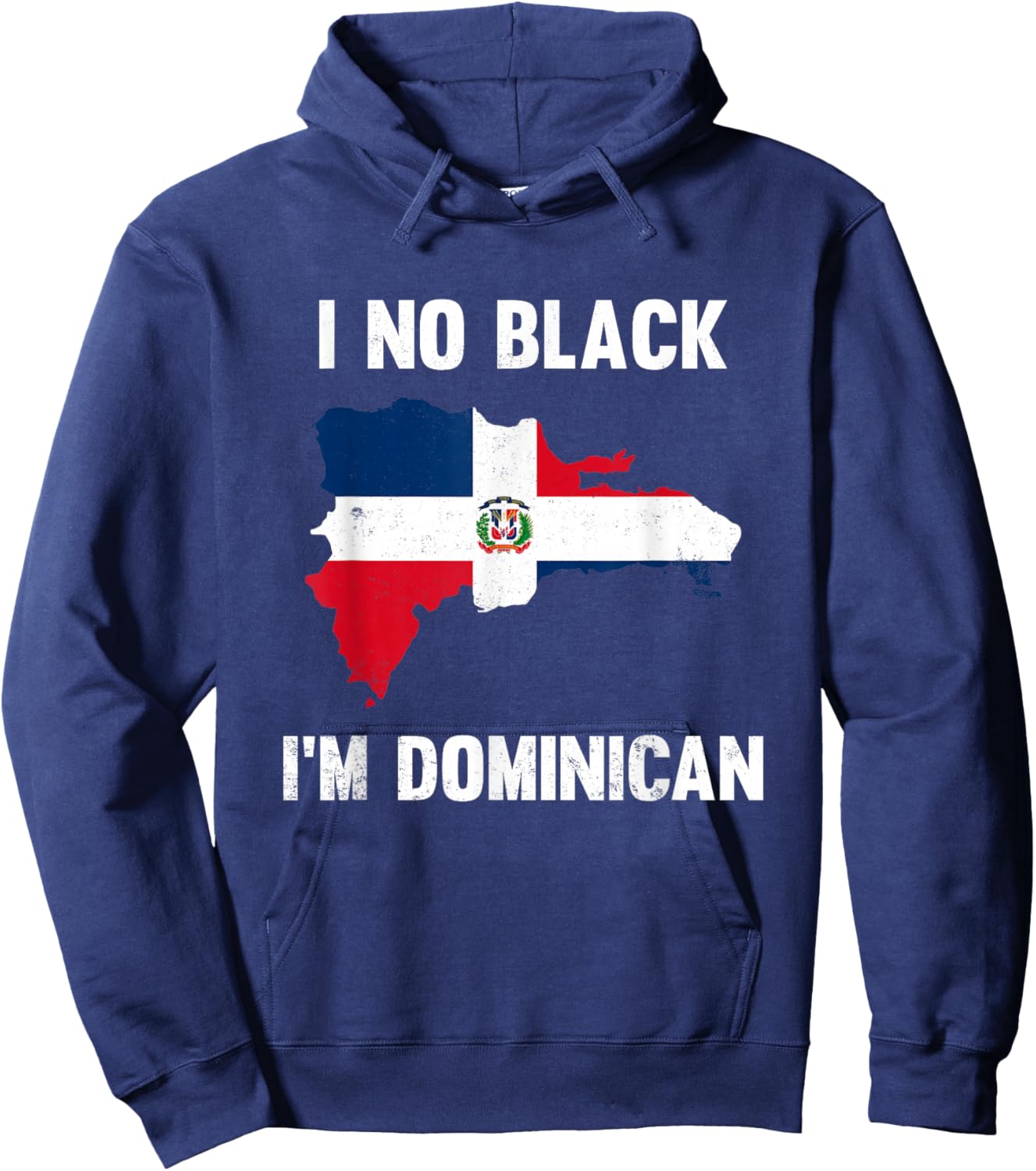 Vintage I No Black I'm Dominican Hoodie - Hoodie | Navy