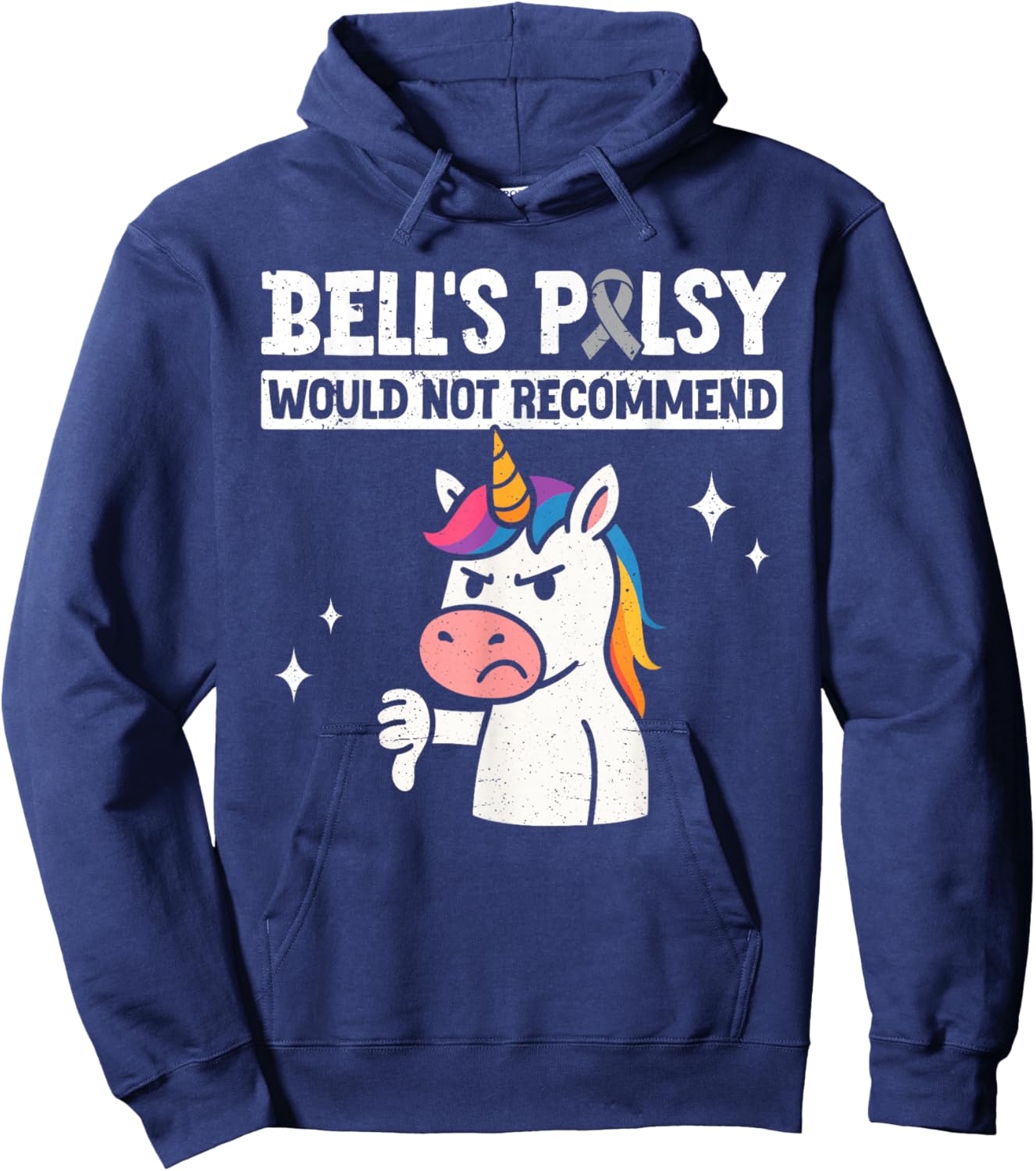 Bells Palsy Warrior Hoodie - Hoodie | Navy