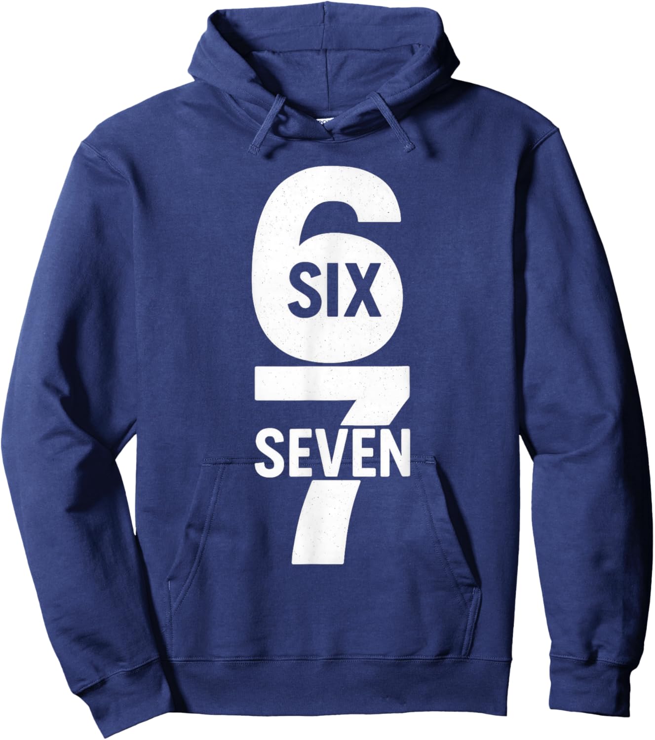 67 Meme Trendy Funny Six Seven Gen Alpha Z Boys Teens Kids Hoodie - Hoodie | Navy