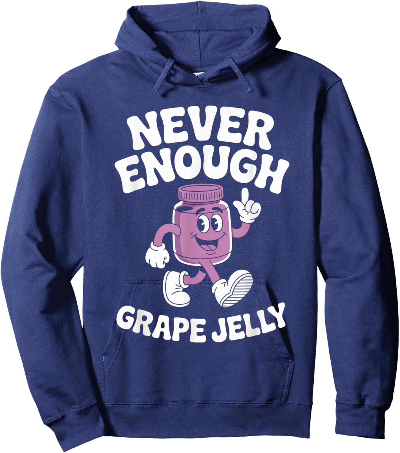 Funny Grape Jelly Retro Hoodie - Hoodie | Navy