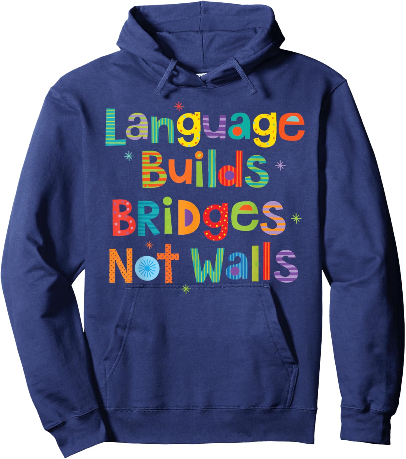 ESL ELL Spanish Language Teacher Hoodie - Hoodie | Navy