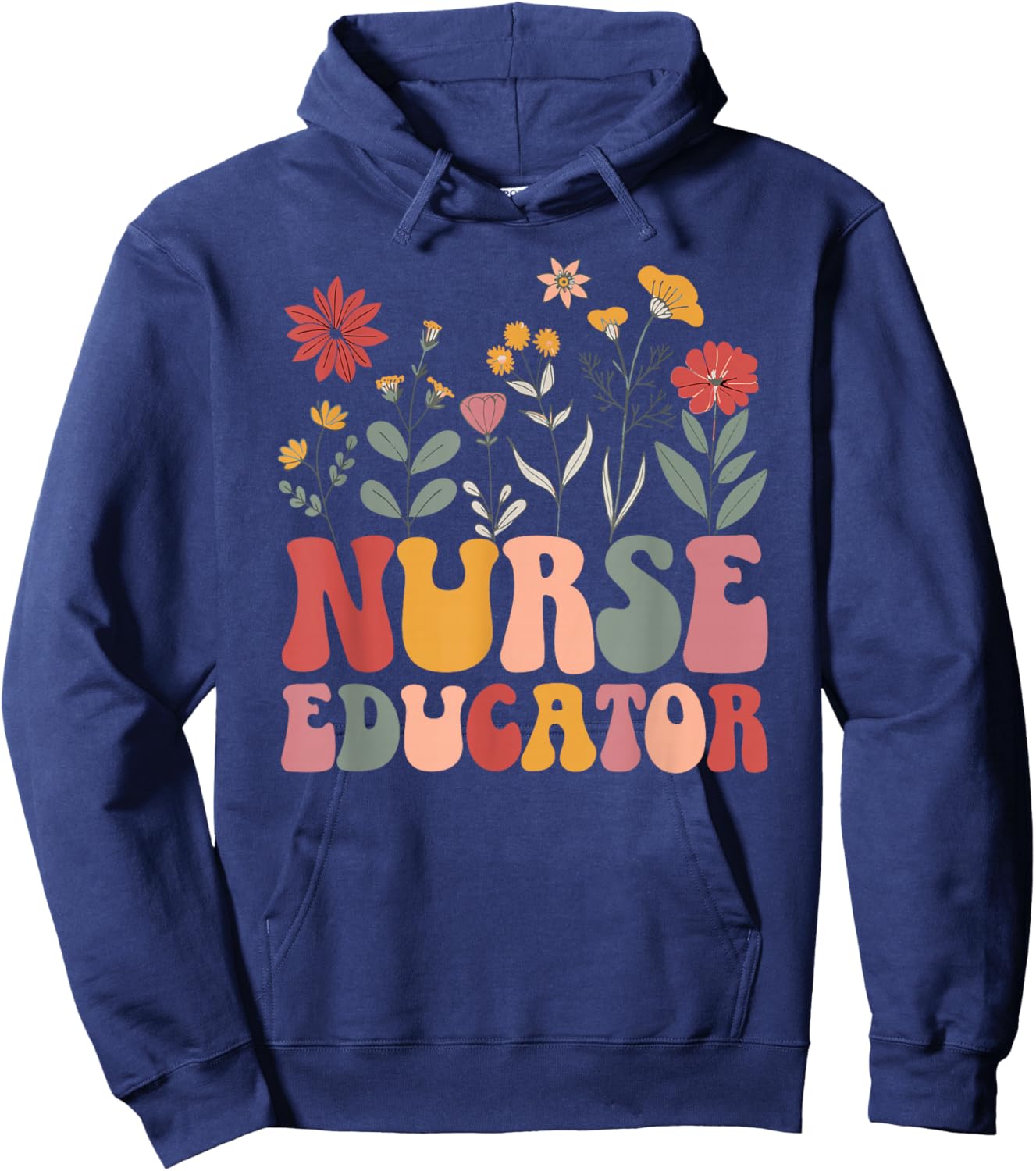 Nurse Educator Groovy Nursing Educator Appreciation Hoodie - Hoodie | Navy
