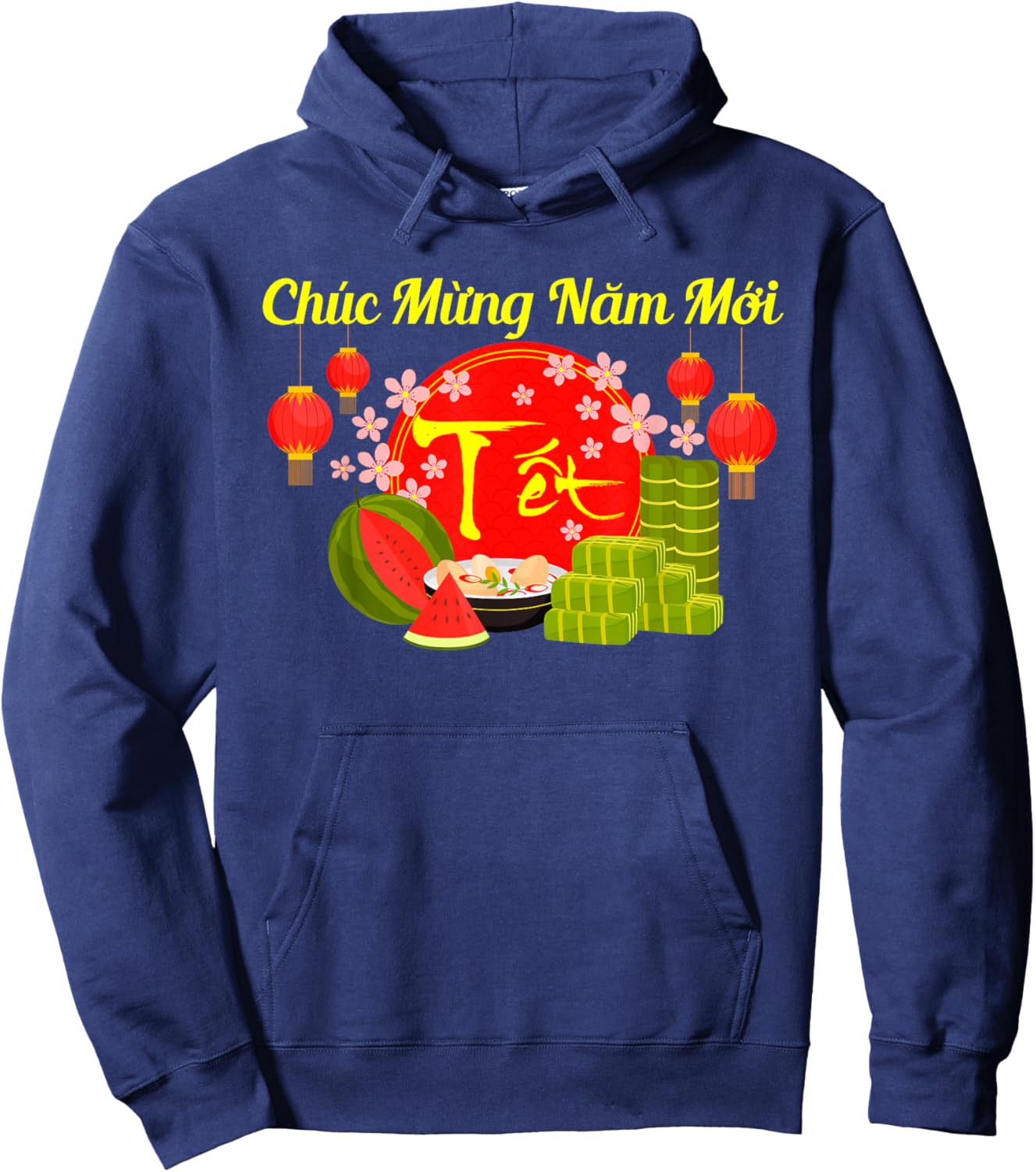 TET Viet Decoration Family Happy Vietnamese Lunar New Year Hoodie - Hoodie | Navy