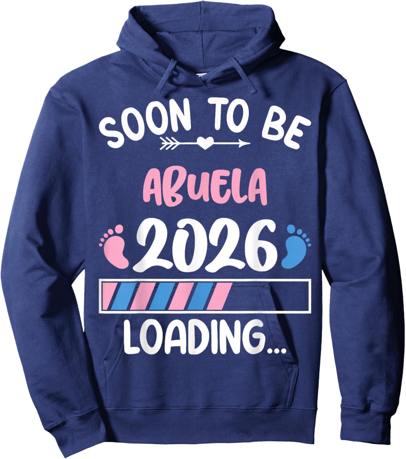 Soon to Be Abuela 2026 Promoted to Abuela Est 2026 Hoodie - Hoodie | Navy
