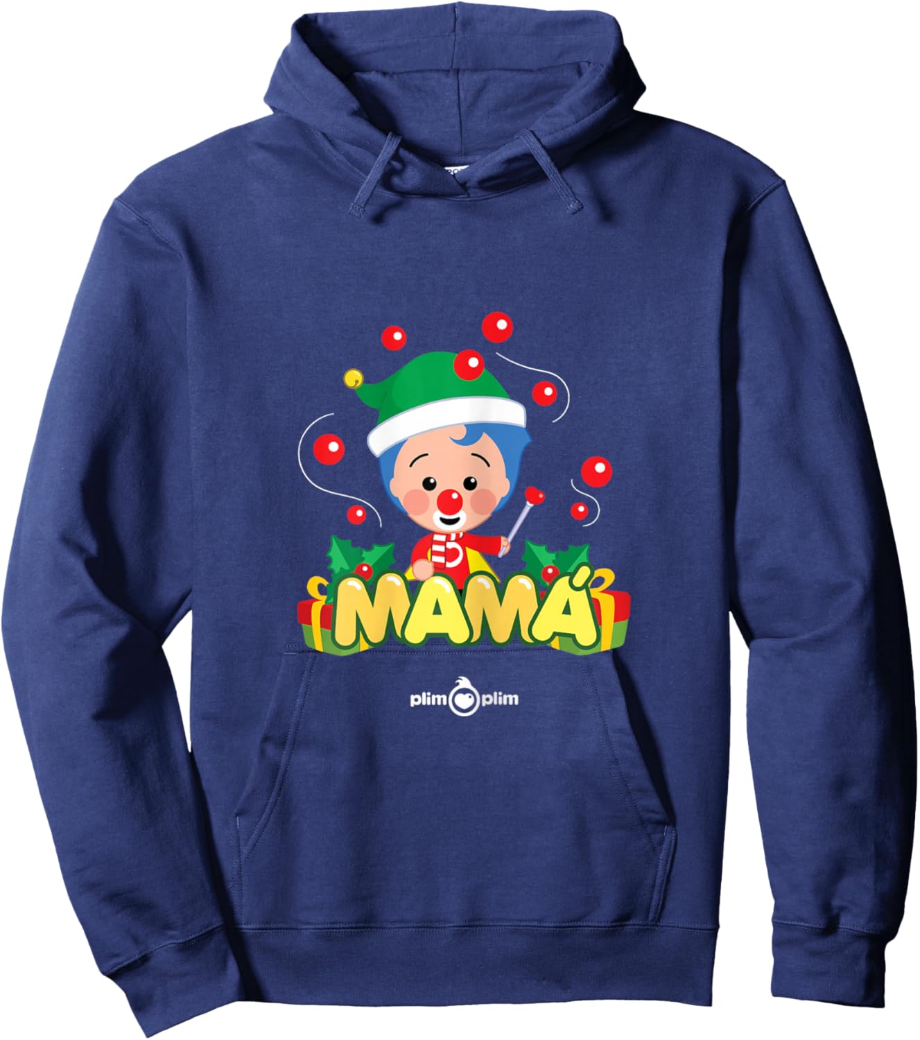 Plim Plim Christmas Family - Mom Dad Baby Matching Hoodie - Hoodie | Navy