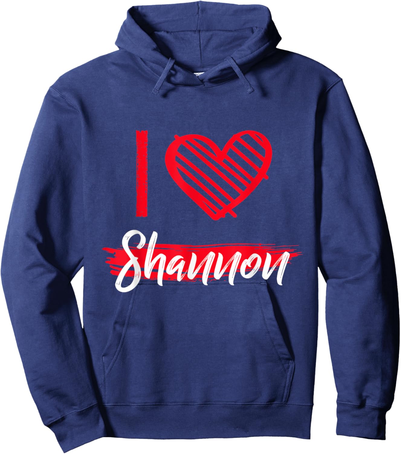 I Love Shannon I Heart Shannon Hoodie - Hoodie | Navy