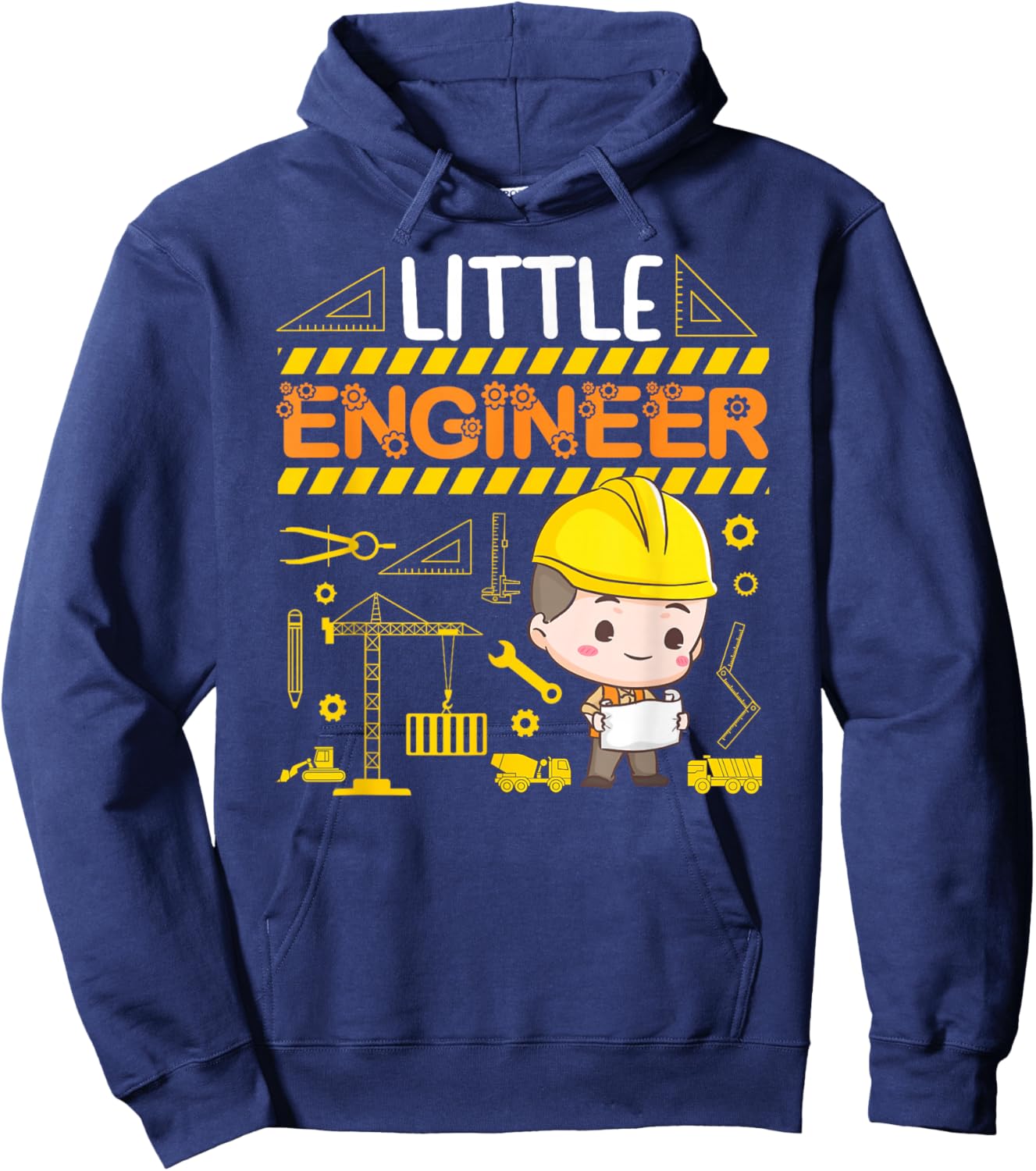 Little Engineer Future Engineer Boy Engineering Hoodie - Hoodie | Navy