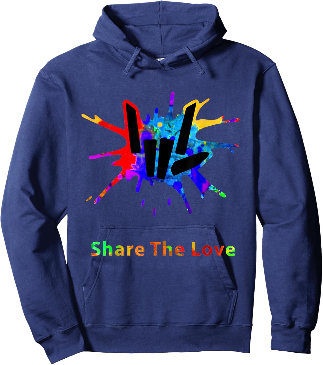Sharer Share The Love Merch Kids Birthday Gifts Hoodie - Hoodie | Navy