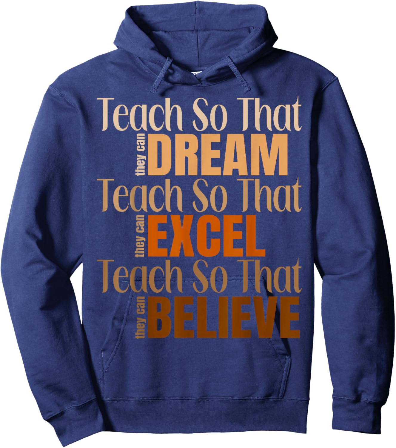 Teach So That They Can Dream Black History Month Teachers Hoodie - Hoodie | Navy