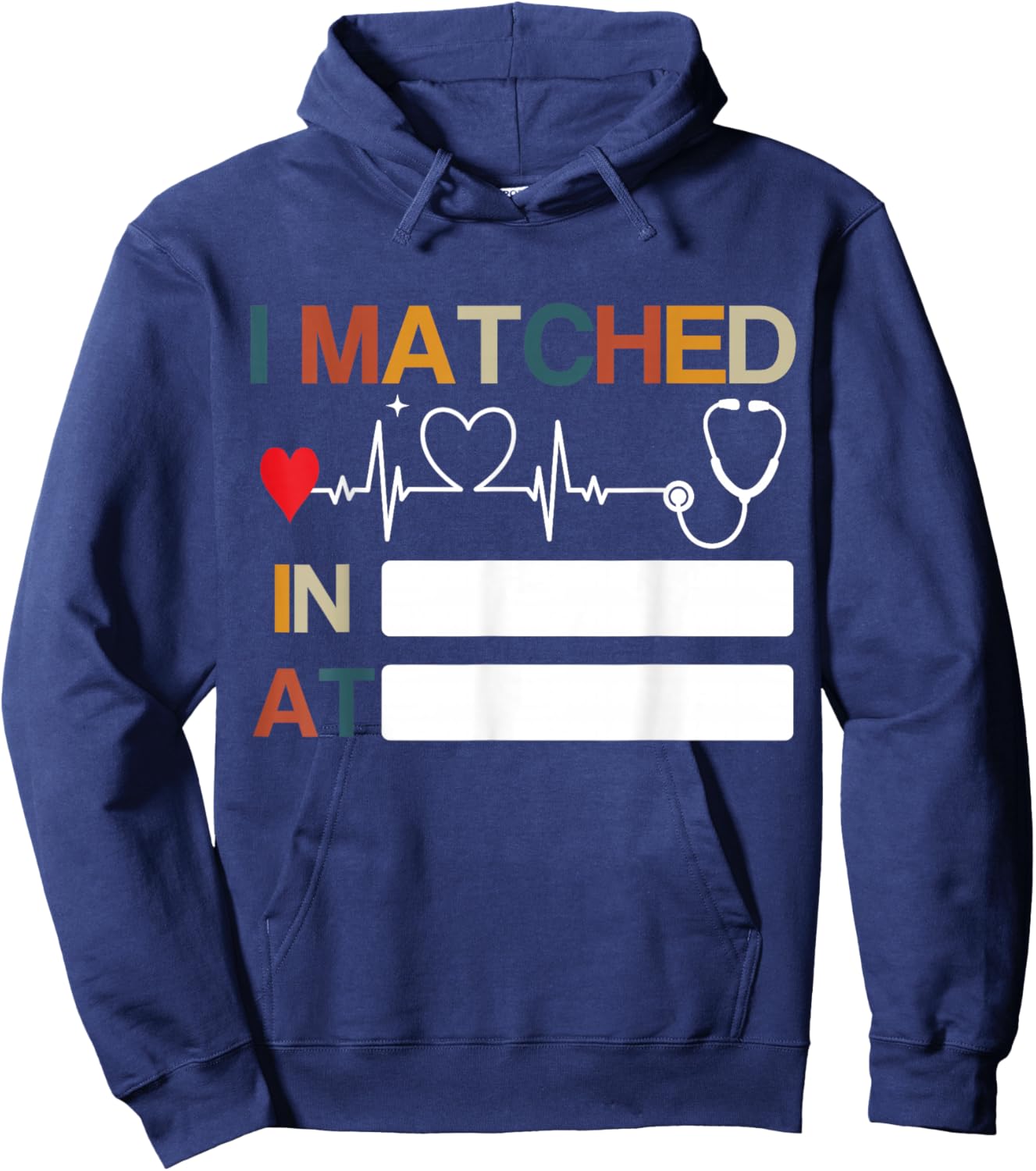 Match Day 2026 Doctor Medical School Residency I Matched Hoodie - Hoodie | Navy