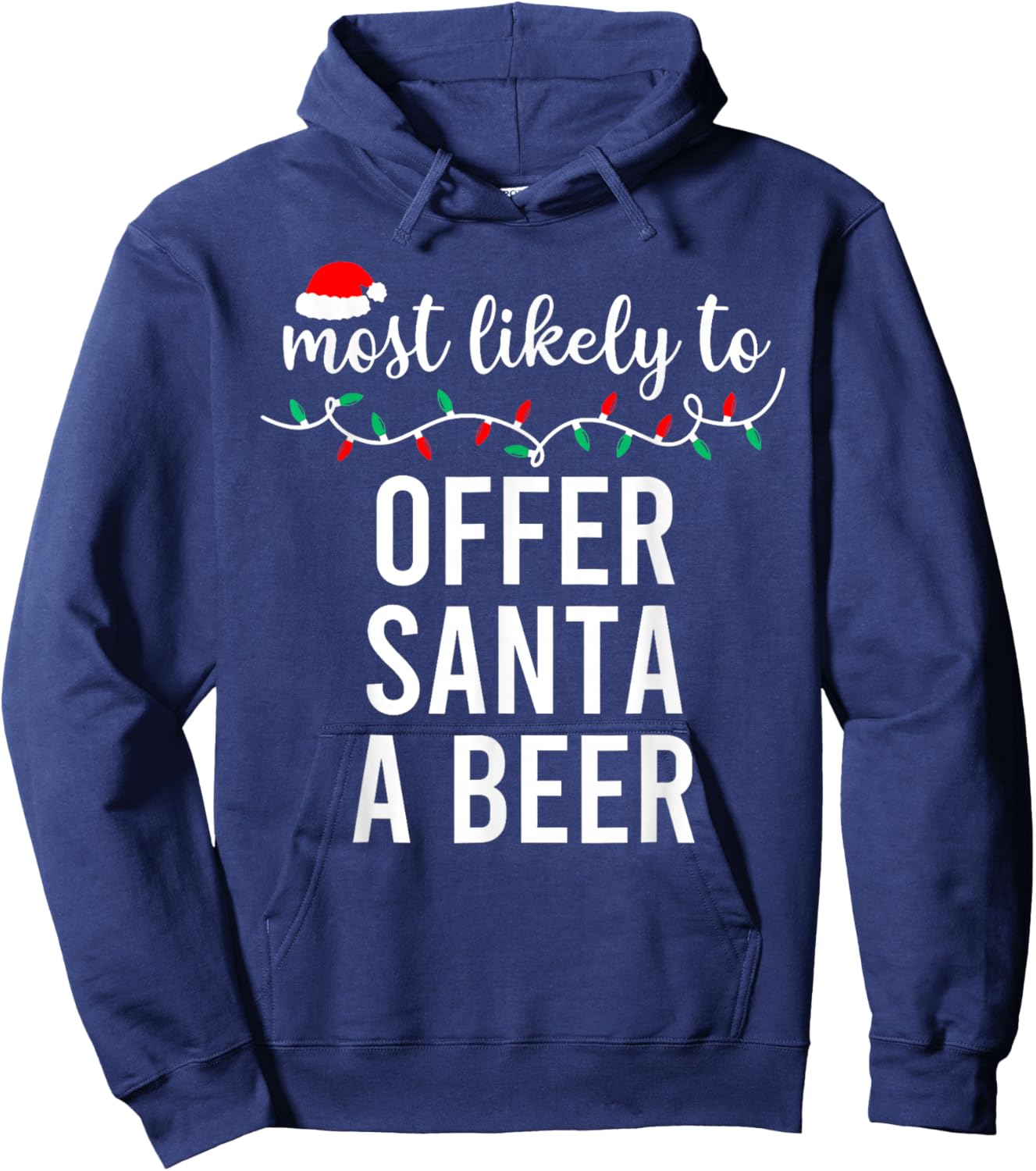 Family Pajamas Funny Hoodie - Hoodie | Navy