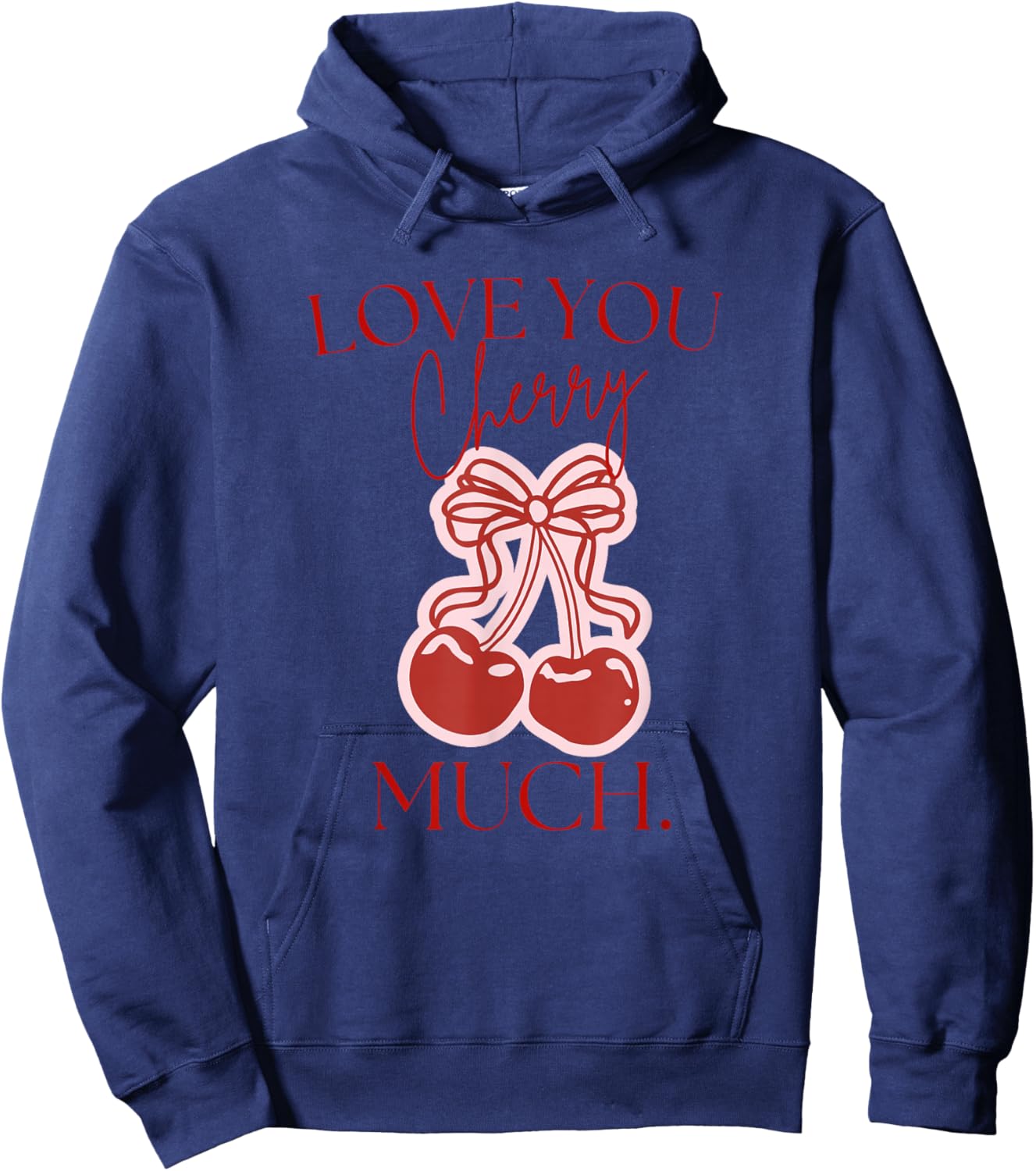 Love You Cherry Much Hoodie - Hoodie | Navy