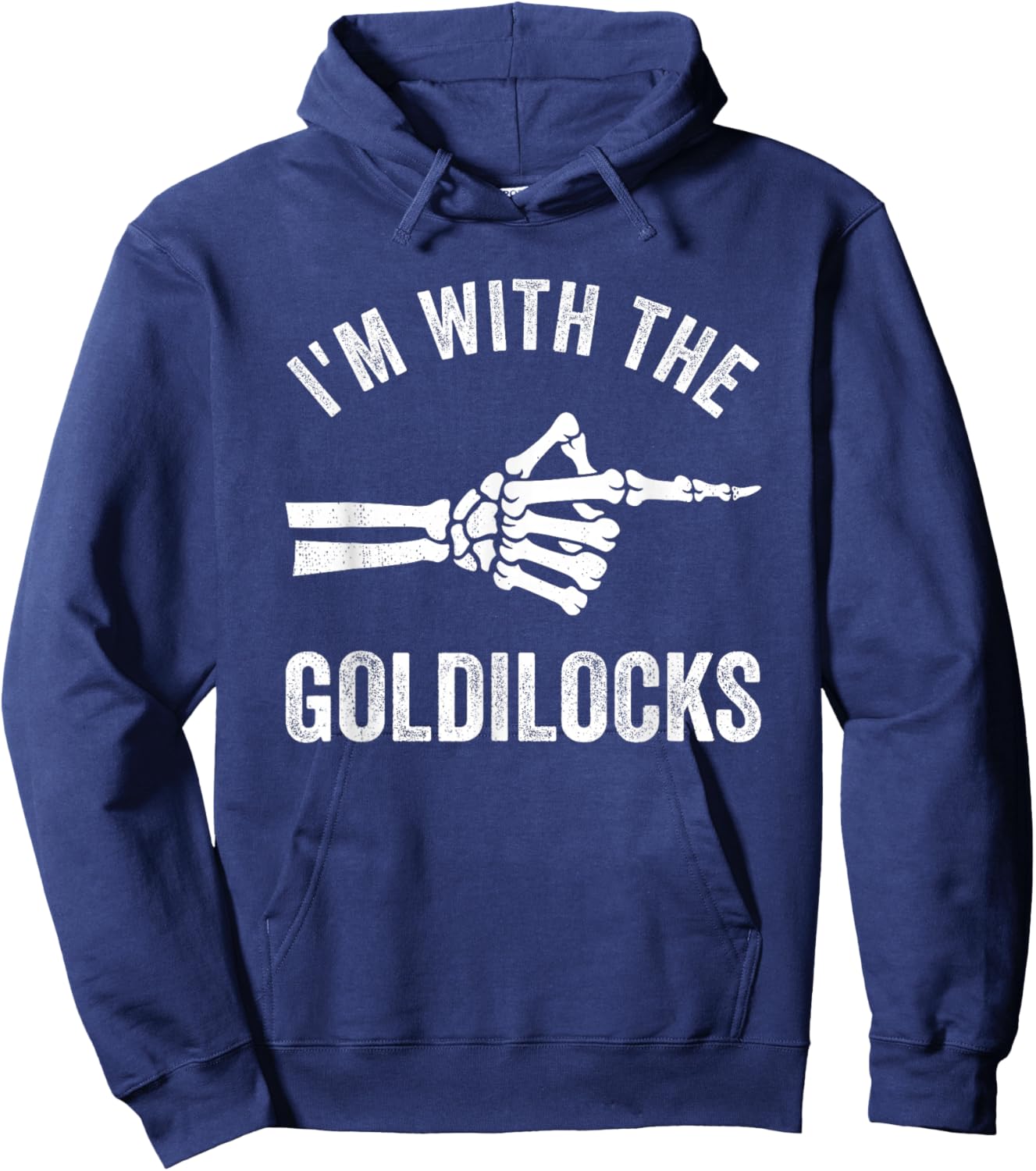 I'm with The Goldilocks Funny Halloween Couple Costume Party Hoodie - Hoodie | Navy