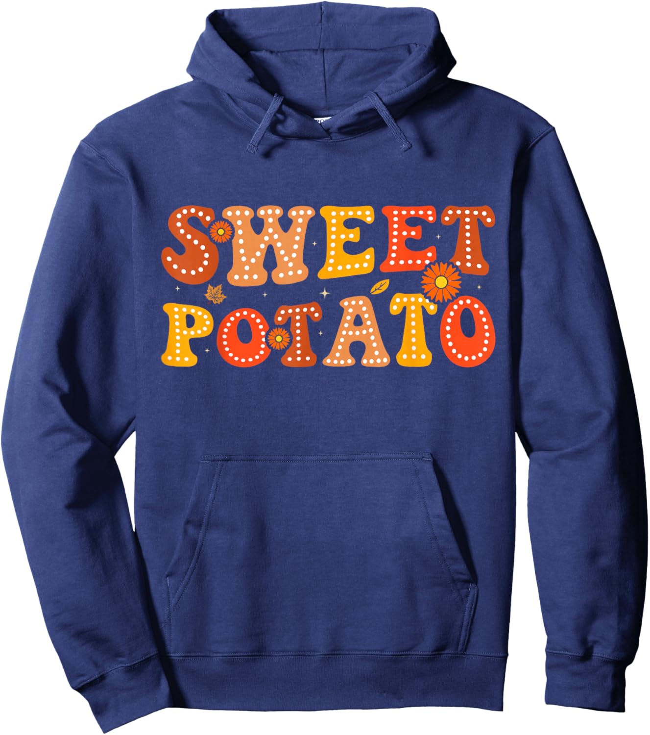 Sweet Potato and Kind of Rude Potato Thanksgiving Couples Hoodie - Hoodie | Navy