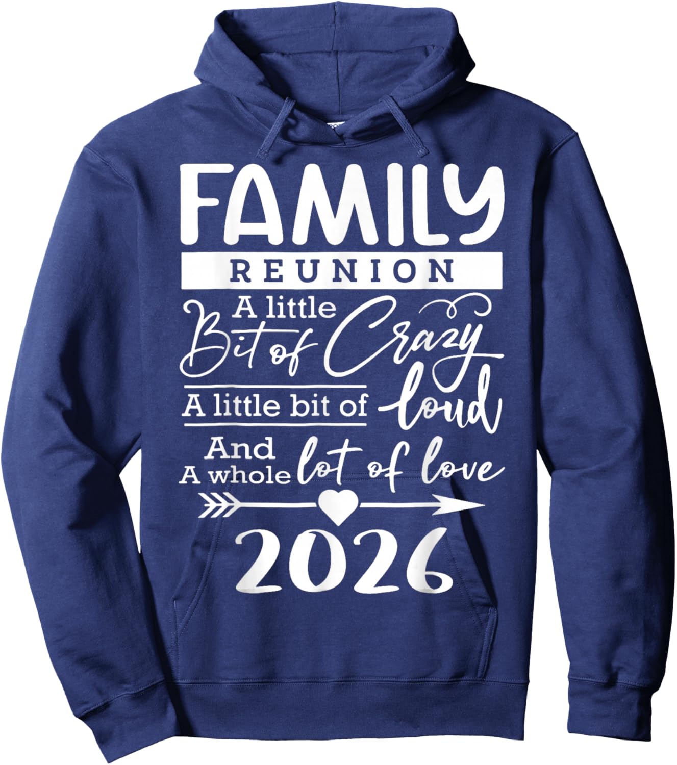 Family Reunion 2026 Funny Family Lovers Hoodie - Hoodie | Navy