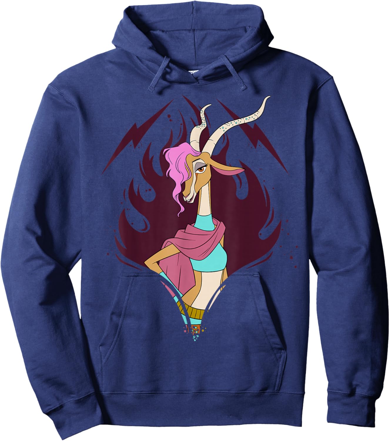 Disney Zootopia 2 Gazelle Big Face Halloween Costume Hoodie - Hoodie | Navy