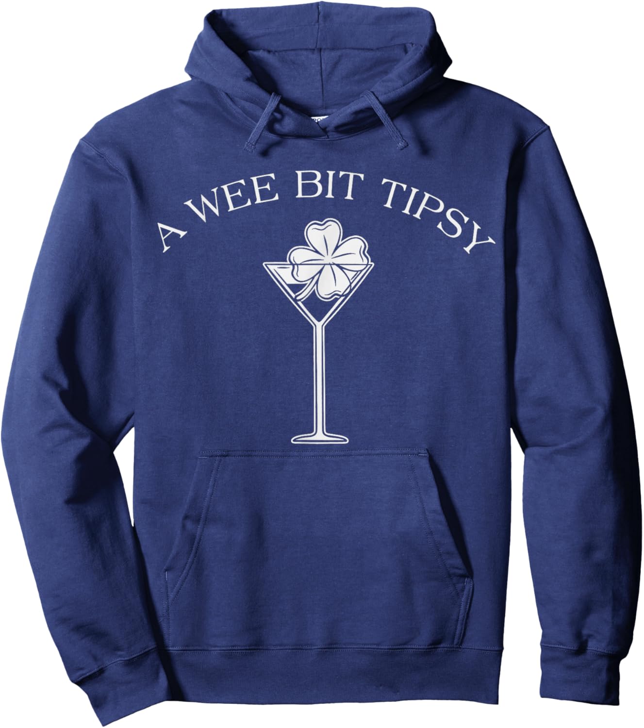 A Wee Bit Tipsy Margarita Funny St Patrick's Day Hoodie - Hoodie | Navy