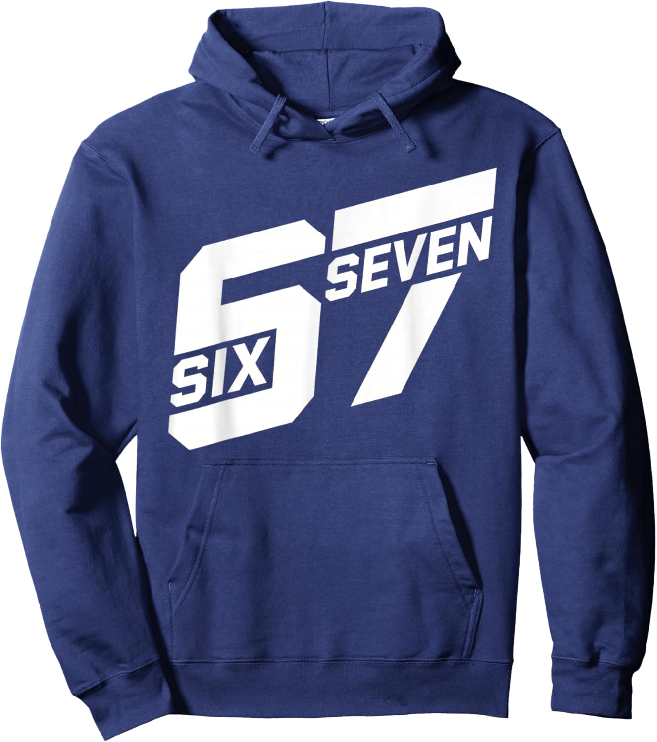 Fun 6 7 Meme Design Hoodie - Hoodie | Navy