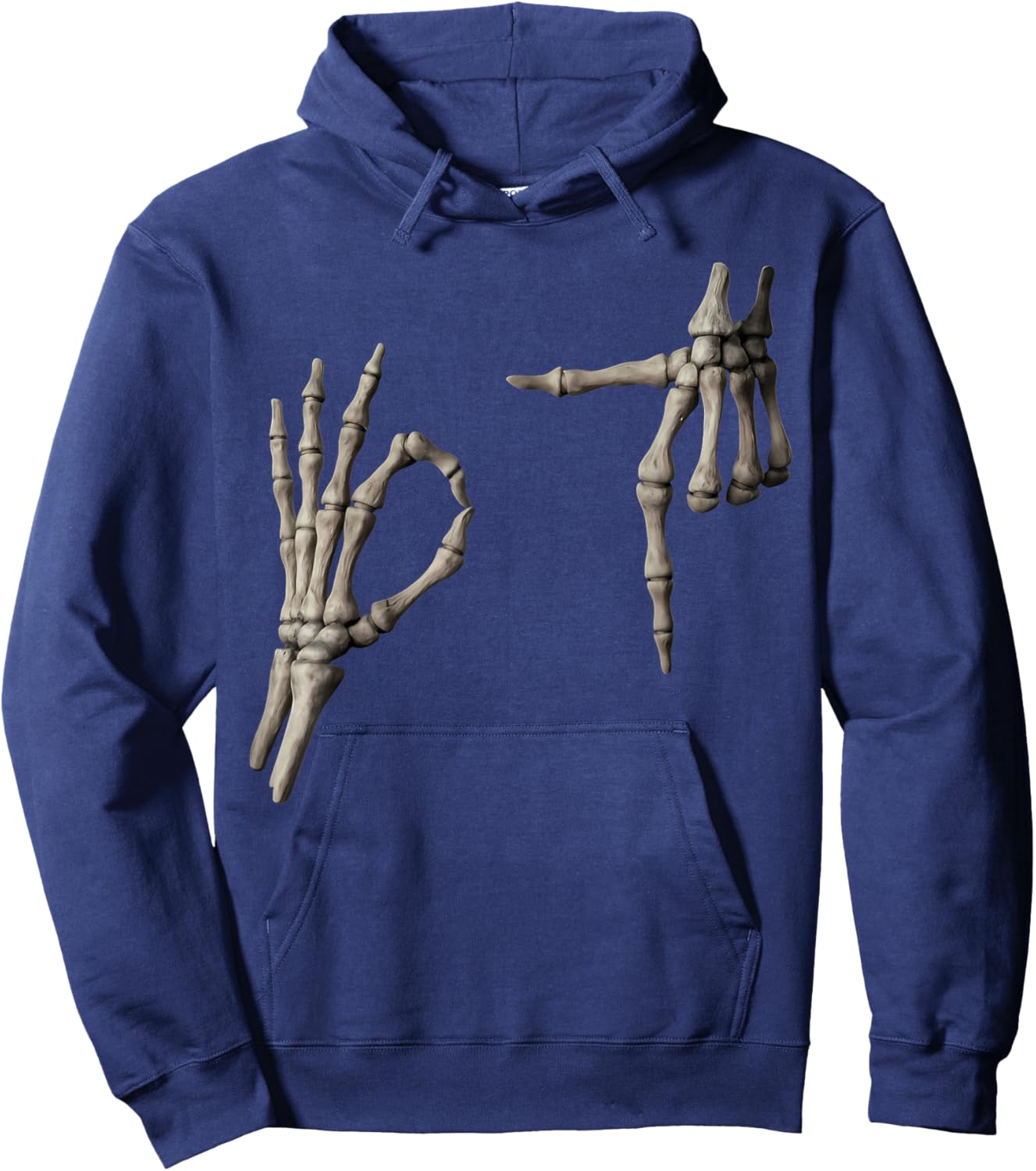 67 Meme Skeleton Hand 6 7 Halloween Six Seven Funny Teens Hoodie - Hoodie | Navy