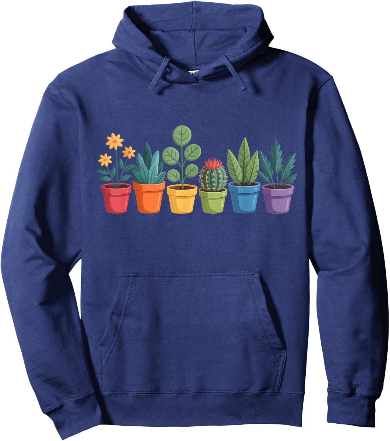 Plants LGBTQ Gardener Gay Pride Plant Gardening Hoodie - Hoodie | Navy
