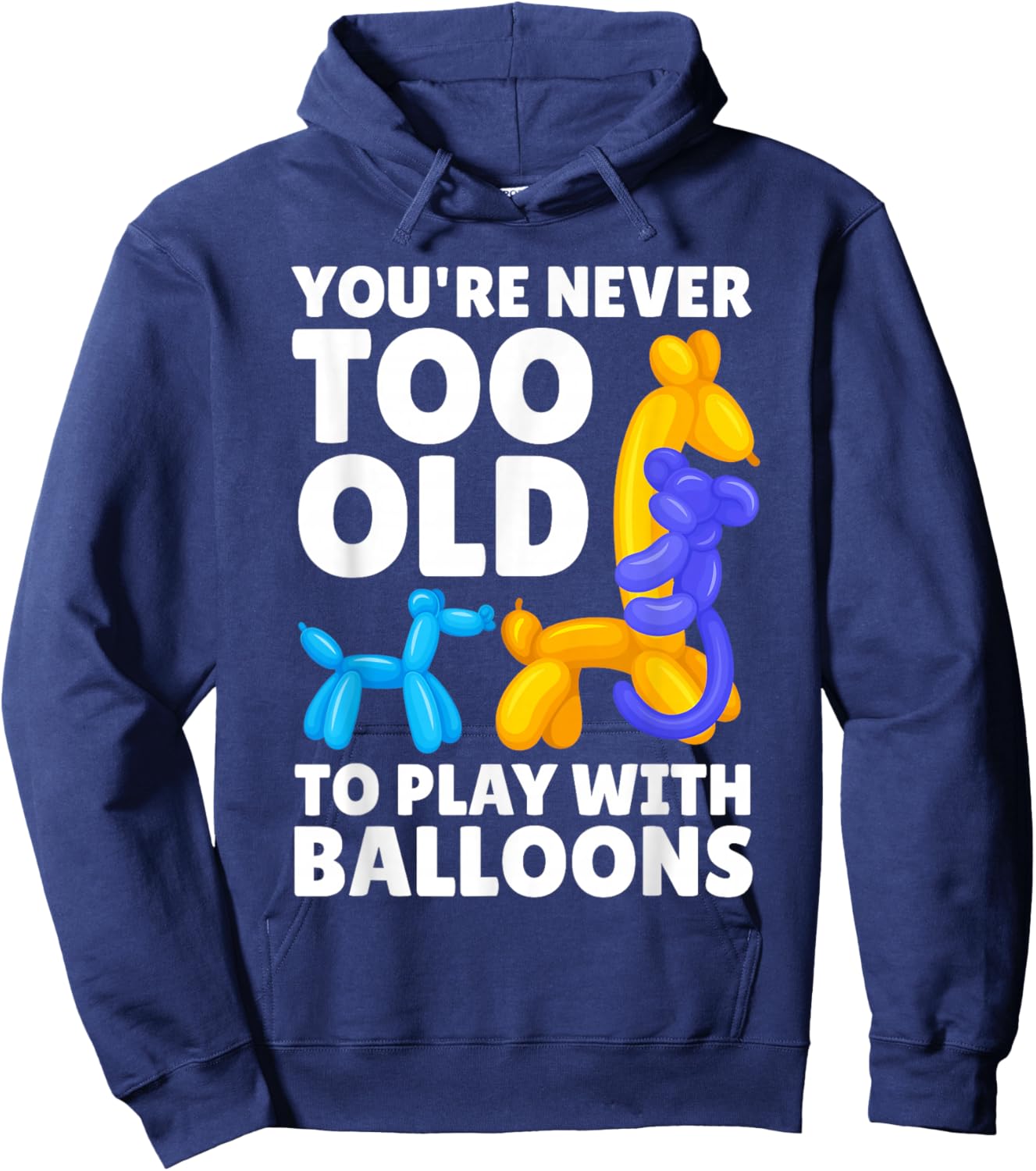 Cool Balloon Artist Art Women Kids Balloon Twisting Hoodie - Hoodie | Navy