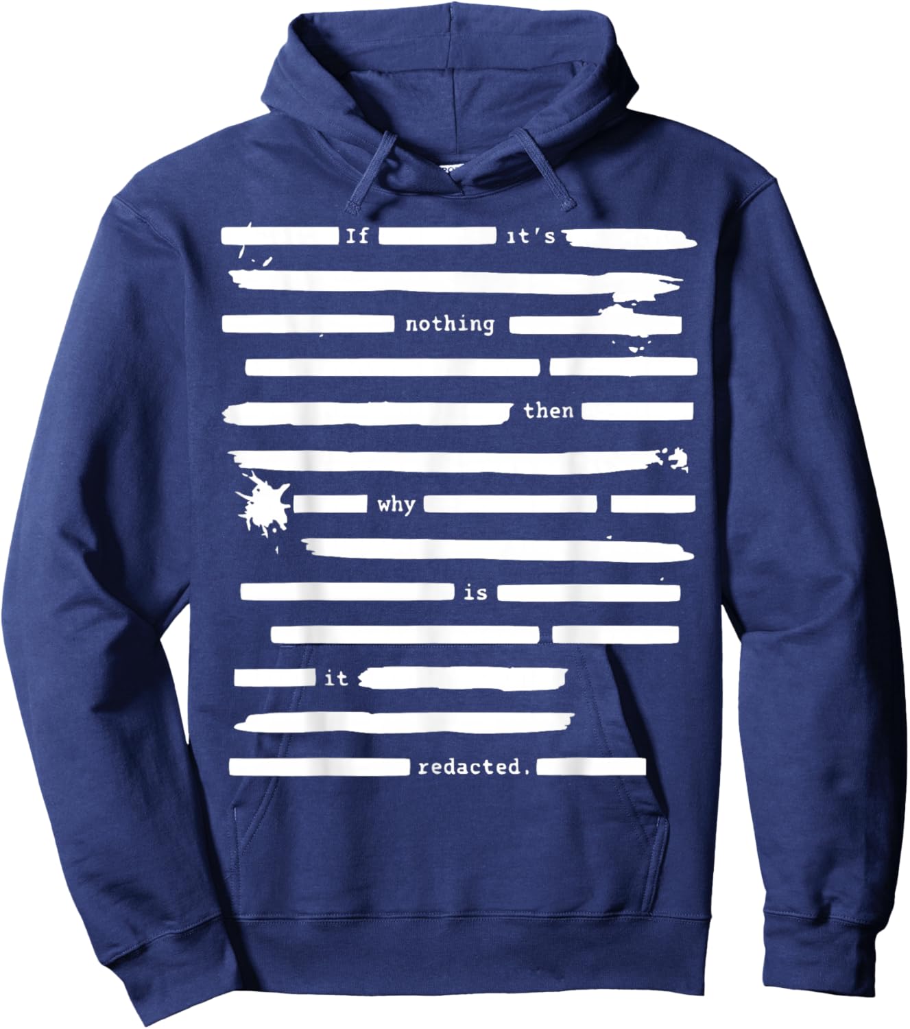 Censored Documents United States of America Hoodie - Hoodie | Navy