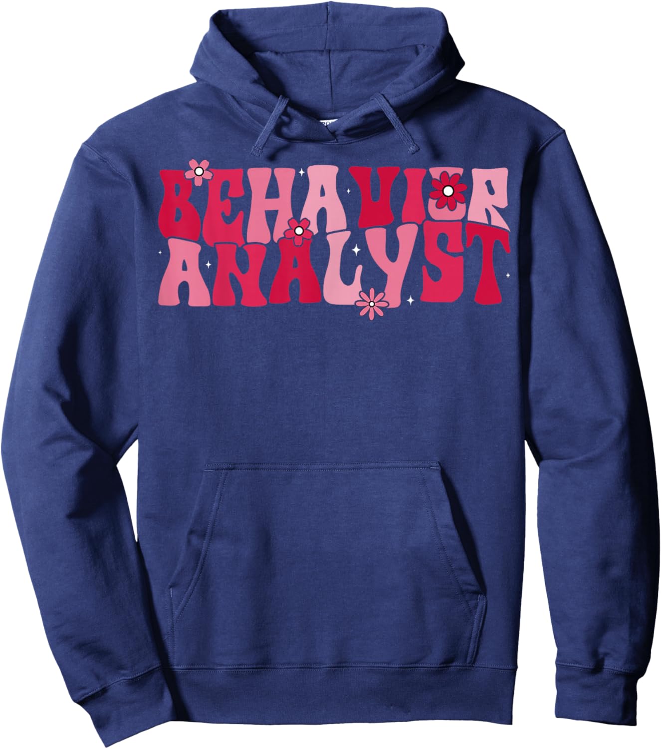 ABA Therapist Couple Valentine's Day Behavior Analyst Hoodie - Hoodie | Navy