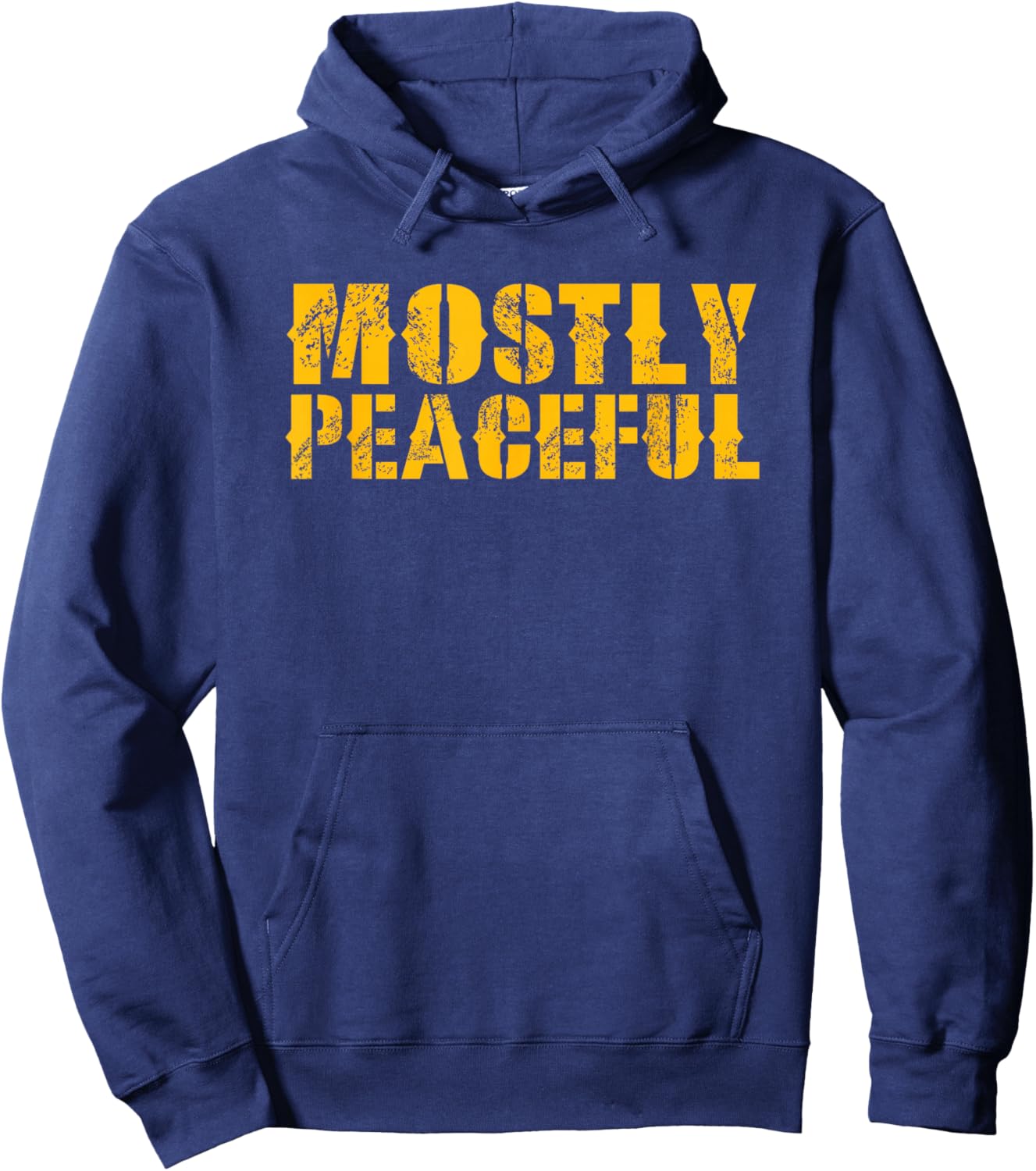 Mostly Peaceful Hoodie - Hoodie | Navy