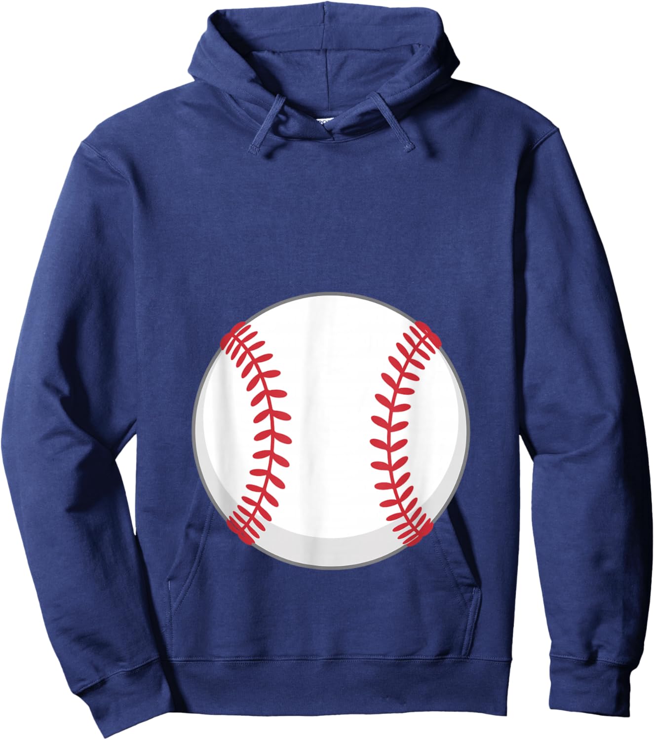 Baseball Baby Bump Pregnancy Hoodie - Hoodie | Navy