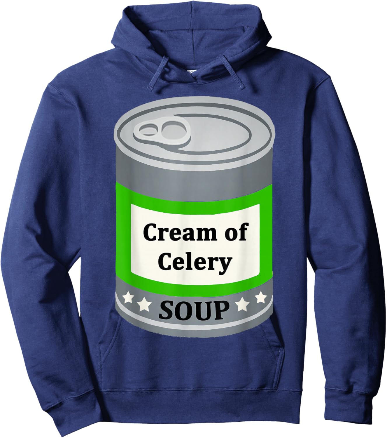 Cream of Celery Canned Soup Easy Lazy Fun Halloween Costume Hoodie - Hoodie | Navy