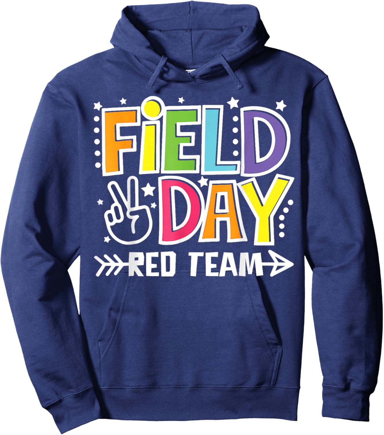 Field Day Red Team Funny for Teacher Kids Field Day Games Hoodie - Hoodie | Navy