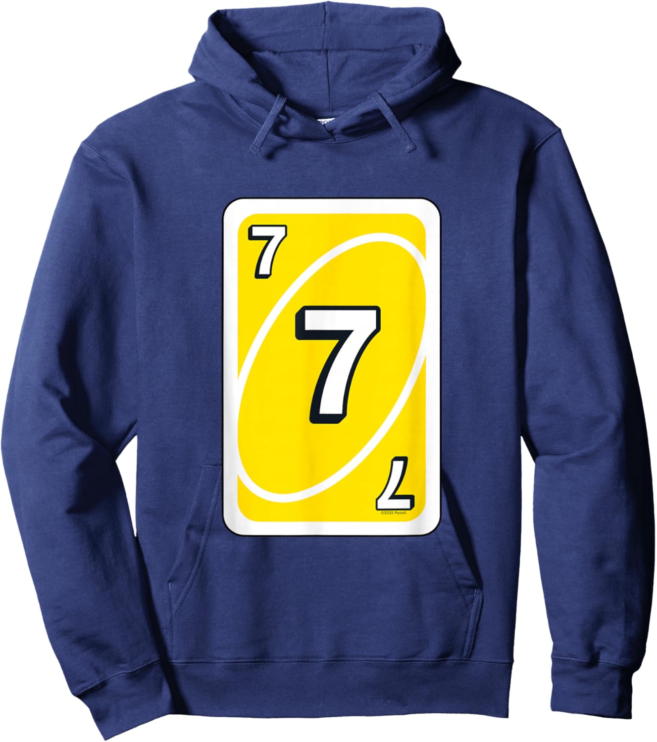 UNO Halloween Yellow 7" Card Hoodie - Hoodie | Navy