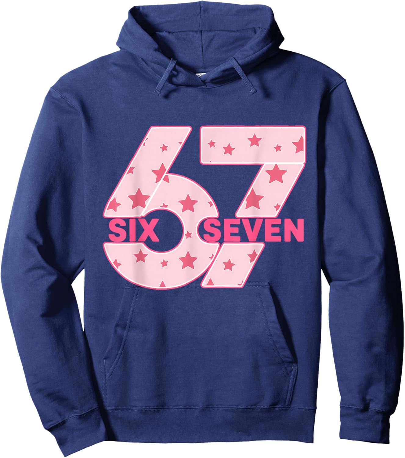 67 Six Seven Meme Hoodie - Hoodie | Navy